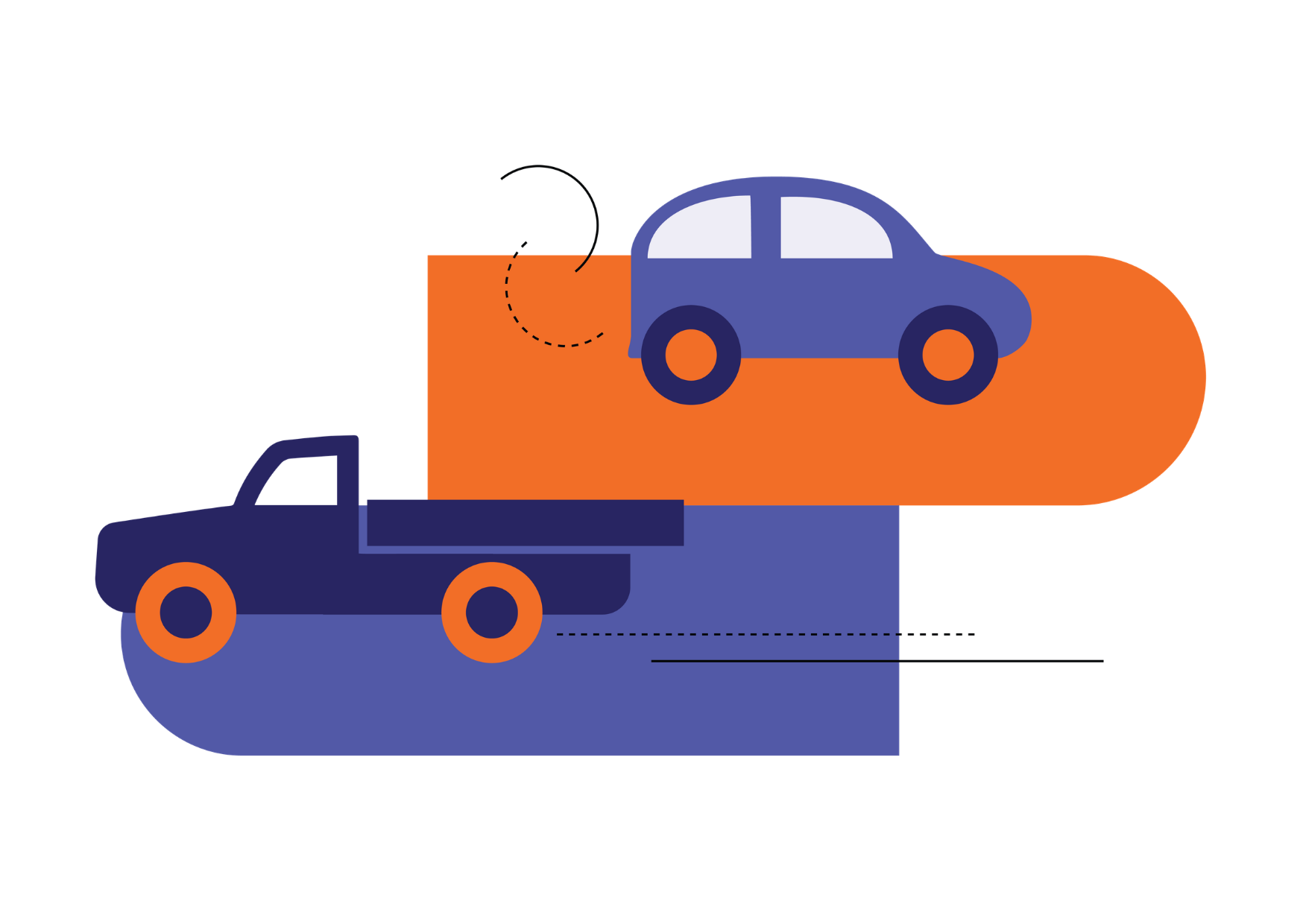 Illustration of comprehensive insurance solutions for rental vehicle fleets